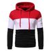 Men's Clothing autumn and winter men's clothing 3 color splicing pullover hooded casual men's sweater jacket_mkmklike.com