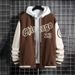Men's Clothing Spring and Autumn fashion brand American high street Pu Shuai Youth Men's Baseball jacket men's loose casual jacket men_mkmklike.com