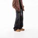 American High Street Washed Slightly Flared High-end Sense Ribbon Stripe Jeans Men's Autumn Straight Wide-leg Pants_mkmklike.com