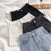 Ripped Denim Shorts for Female Students Spring/Summer New Style Versatile Slimming Wide Leg Frayed Hem A-Line Hot Pants Trendy on Instagram_mkmklike.com