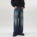 Men's Straight Loose Casual Jeans Denim Youth Business Pants Wide Leg Mopping Trousers Direct Sales_mkmklike.com