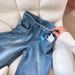 Women's High-Waisted Flannel-Lined Jeans – Winter Warm Straight-Leg Denim Pants With Vintage Wash (Blue, S-Xxl)_mkmklike.com