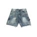 Men's Rhinestone-Studded Denim Shorts – Loose Fit Hip-Hop Cargo Pants With Patchwork Pockets (S-XL, Black/Blue, Non-Stretch Cotton)_mkmklike.com