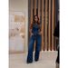 European And American Women's Clothing 2025 Spring And Summer New Sleeveless Vest Wide Leg Jeans Fashion Casual Suit_mkmklike.com