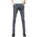 Jeans Men's Soft Trendy Brand Elastic Slim-fit Small Feet Korean Version Versatile Casual Long Pants_mkmklike.com