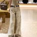 Clair Clair SMKK Wilderness Diamond Wide-Leg Jeans Handmade Heavy-Duty Distressed Loose Long Pants New Straight-Leg Casual Trousers_mkmklike.com