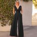 new slim jumpsuit high waist slimming jumpsuit straight wide leg pants for women_mkmklike.com