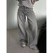 Retro High Waist Wide Leg Jeans For Women Loose Straight Casual Long Pants Trendy Streetwear For Spring Autumn_mkmklike.com