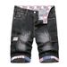 Men's Utility Cargo Jeans – Vintage Washed Black Denim With Multi-Pockets (28-46) | Raw Hem & Zip Fly For Streetwear Styling_mkmklike.com
