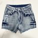 Women's Clothing New Style Back Pocket Wings Embroidery Design Washed Denim Shorts_mkmklike.com
