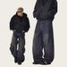 Vintage Washed Distressed Jeans – Unisex Baggy Straight-Leg Denim Pants With Raw Hem & High-Street Cut (S-XXXL, Retro Blue, 90s Streetwear Revival)_mkmklike.com