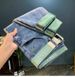 Men's Slim Fit Retro Washed Denim Jeans - Classic American Style Straight Leg Trousers For Casual & Streetwear_mkmklike.com