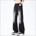 Men's Clothing Men's Spring/Summer Style Trendy Casual Jeans Slightly Flared Versatile Flattering Trousers For Men_mkmklike.com