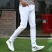 White Slim Fit Elastic Jeans Men's Fashion Long Pants Spring New Youth Denim_mkmklike.com