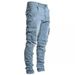 Spot European And American New Jeans Men's Side Pockets Small Feet Tight Jeans Men_mkmklike.com