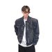 Loom Foreign Trade European And American Niche Metal Shoulder Pad Denim Jacket Loose Fit Spring Washed Vintage Short Coat For_mkmklike.com
