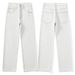 Clean Fit White Jeans For Men - Streetwear Style Straight Leg Denim Pants, Comfortable Cotton Slim Fit (28-40)_mkmklike.com