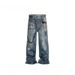 Unisex Loose Straight Leg Washed Denim Jeans 3D Scissor Digital Print American Street Retro Style_mkmklike.com
