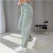 Women's High Waist Wide Leg Jeans – Vintage Blue Flared Denim Pants For Casual & Boho Style (Sizes 25-32)_mkmklike.com