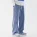 Men's Southeast Asian Style Loose Straight Leg Jeans – Comfortable Wide Fit Denim Pants For Casual & Streetwear_mkmklike.com