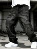 Men's Y2K Retro Cool Casual Patchwork Straight Leg Loose Pants New Fashion_mkmklike.com