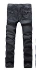 Men's Clothing Men's Light Colored Pleated Slim Straight Motorcycle Pants European And American Jeans_mkmklike.com
