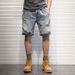 Men's Clothing Denim Shorts Men's Summer Ripped High Street Fashion Brand New Thin Loose Shorts Retro Mid Length Pants_mkmklike.com