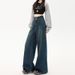 Retro Nostalgic Wide-Leg Jeans For Women, 2026 Spring New High-Waisted Versatile Slimming Lazy Drapey Floor-Length Pants_mkmklike.com