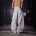 Utility Cargo Pants With Star Patches Multi-Pocket Distressed Wide-Leg Jeans Unisex Streetwear Aesthetic_mkmklike.com