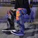 Men's Clothing Dark High Street Style Ins Graffiti Cartoon Print Daddy Jeans Men's Trendy Brand Hip Hop Loose Drape Trousers_mkmklike.com