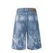 Men's Clothing High Street Men's Jeans Men's Niche Tie Dye Worn Straight Wide Leg Trendy Brand Loose New Men's Shorts_mkmklike.com
