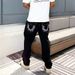 Men's Clothing Cleanfit Retro Snowflake Washed Jeans For Men Heavy Duty Distressed Ripple Pleated Vibe Straight Pants_mkmklike.com