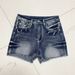 Women's Clothing Slim Raw Edge Denim Shorts Women_mkmklike.com