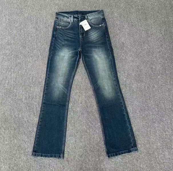 Premium Triple-Stitched High-Waisted Bootcut Jeans - Slim Fit Retro Denim With Clean Aesthetic For Streetwear Styling_mkmklike.com
