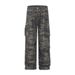 Spring 2027 Fashion American Retro Hip-Hop Cargo Jeans Women Cotton Low Waist Wrinkled Multi Pocket Camouflage Workwear Wide Leg Denim Pants_mkmklike.com