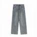 Men’s Distressed Vintage Washed Jeans – Oversized Wide-Leg Denim Pants With Retro Fading, Streetwear & Casual Comfort_mkmklike.com
