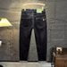 2025 Autumn New Denim Jeans European Version Trendy Stretch Small Straight Tube Fashionable Versatile Casual Men's Pants_mkmklike.com