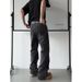 Men's Versatile Black Gray Jeans Loose Fit Straight Leg Casual Trousers Height Enhancing Spring Autumn New Retro Wash_mkmklike.com