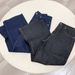 Men's Heavyweight Washed Denim Jeans - Black & Dark Blue Striped, Loose Fit, Straight To Slightly Flared Leg, Trendy Wide Leg Pants_mkmklike.com