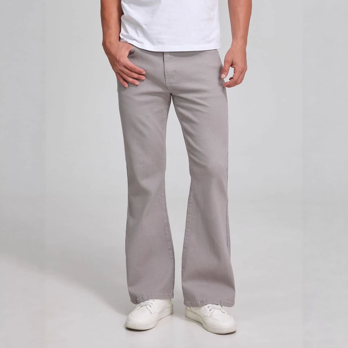 Spring Autumn Retro Vintage Flared Jeans Slim Fit Casual Pants For Men And Women Trendy Clean Look_mkmklike.com