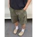 "Men's Vintage Cargo Shorts – Adjustable Waist, Multi-Pocket Design (Relaxed Fit, Washed Denim, Summer Casual, Streetwear & Utility Style)"_mkmklike.com