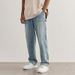 Men's Clothing Trend Vintage Washed Version Loose Jeans Lumberjack Daddy Pants_mkmklike.com