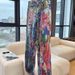 Men's Clothing Print Paint Painted Loose Men's And Women's Canvas Jeans Cool Trend_mkmklike.com