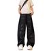 Graffiti Scimitar Jeans Men's Spring And Autumn American High Street Cleanfit Ruffian Handsome Design Sense Versatile Wide-leg Trousers_mkmklike.com