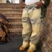 Men's Embroidered Washed Denim Jeans High And Low Waist Straight Leg Wide Leg Trousers European American Style_mkmklike.com