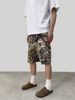 2025 Summer New American Style Leaf Camouflage Shorts Vintage Look Construction Worker Seven-point Pants Unisex_mkmklike.com