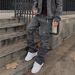 Men's Loose Fit Wide Leg Jeans Casual Ripped Hip Hop Style Stretch Flare Long Pants mid Waist Blue_mkmklike.com