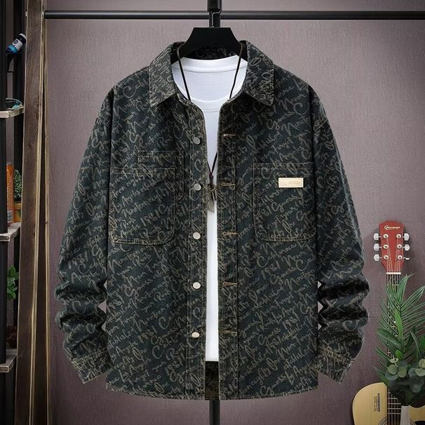 Men's Clothing Autumn And Winter New Shirt Retro Washed Long Sleeve Casual Jacket Coat Trend_mkmklike.com