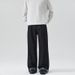 Plaid Patchwork Denim Jeans For Men And Women - Relaxed Fit Straight Leg Unisex Trousers In American Style_mkmklike.com