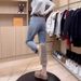 Slim-fit Straight-leg Jeans Women, Spring Autumn European Style, Slimming And Versatile Baguette Pants, Suitable For_mkmklike.com